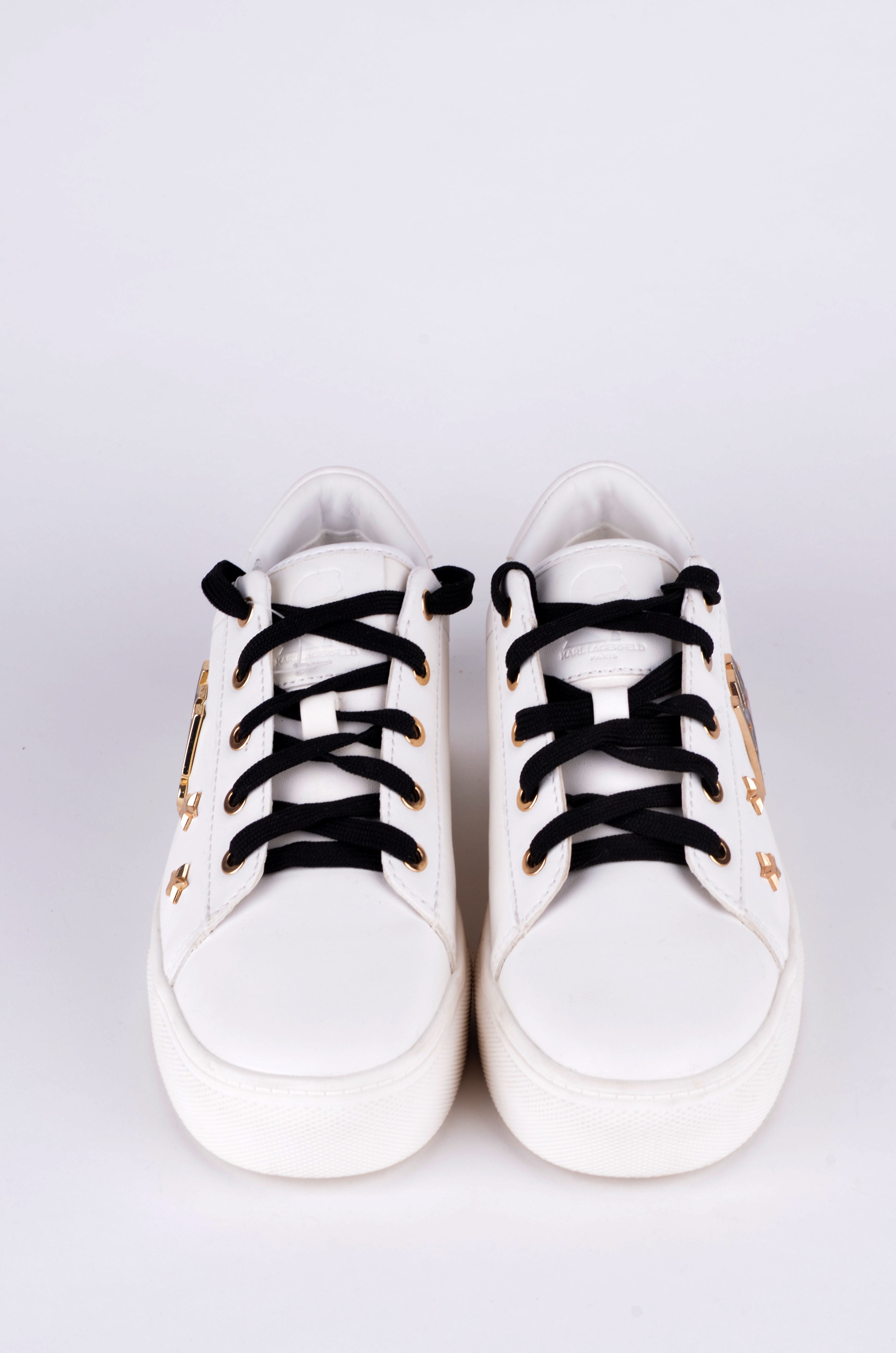 Tenis Karl Lagerfeld Blancos con Logotipo y Parches