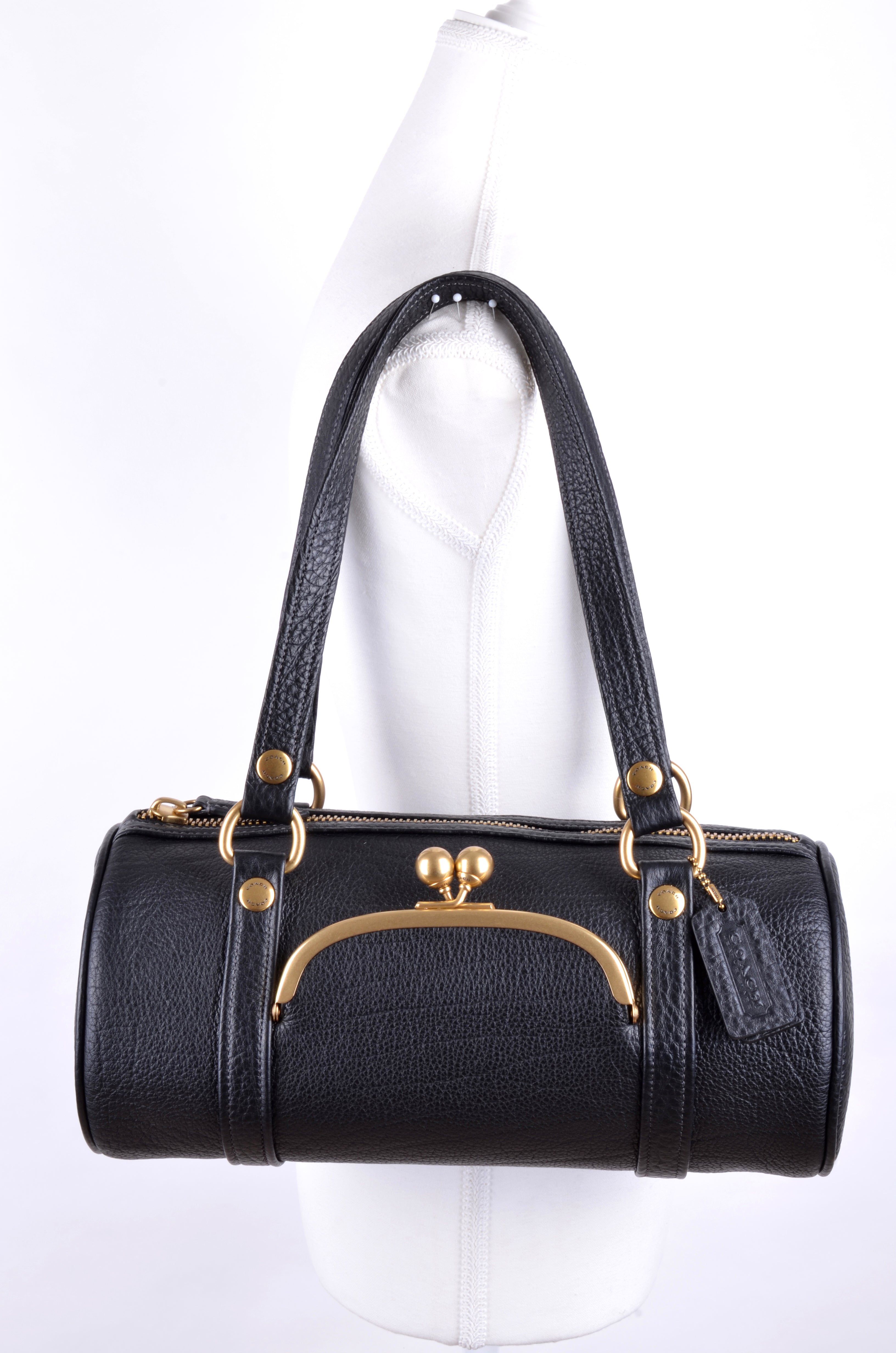 Bolsa Coach Crossbody Barrel con Bolsillo Kisslock