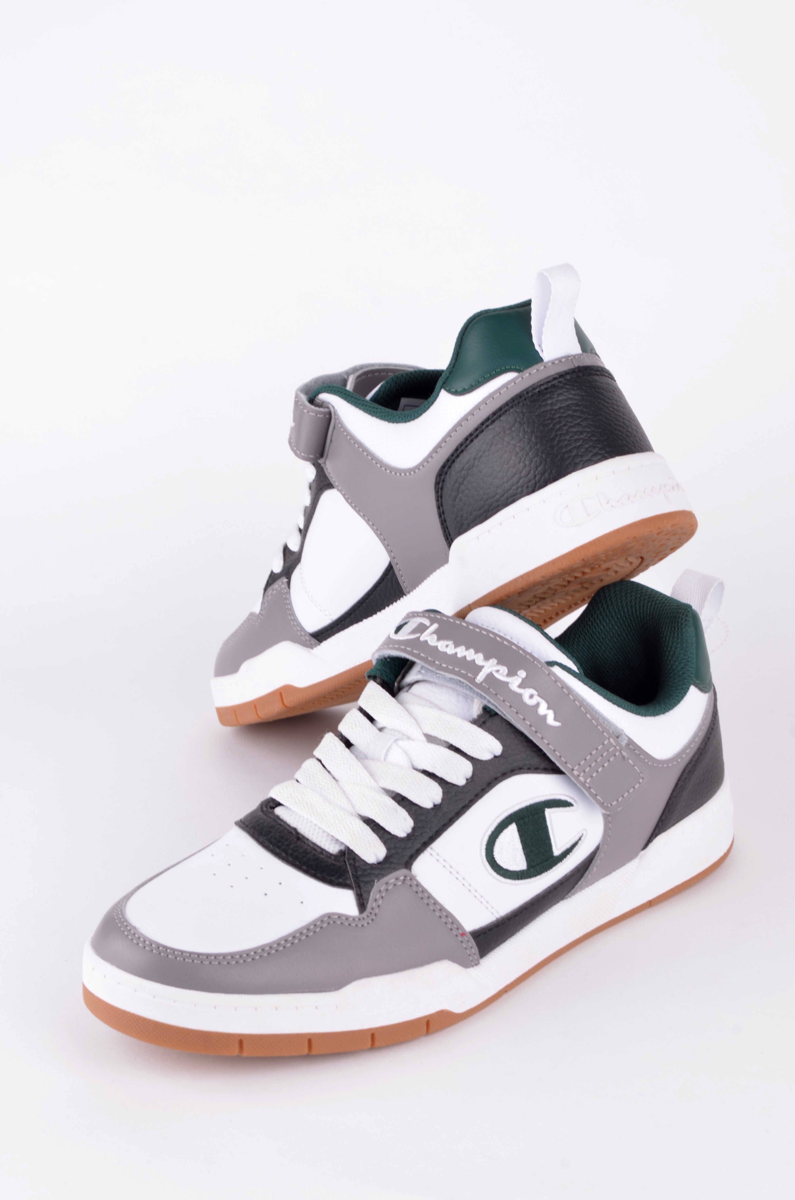 Tenis Champion Grises, Blancos y Verdes