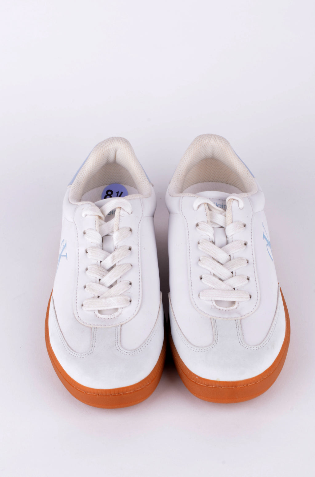 Tenis Calvin Klein Blancos con Suela Naranja