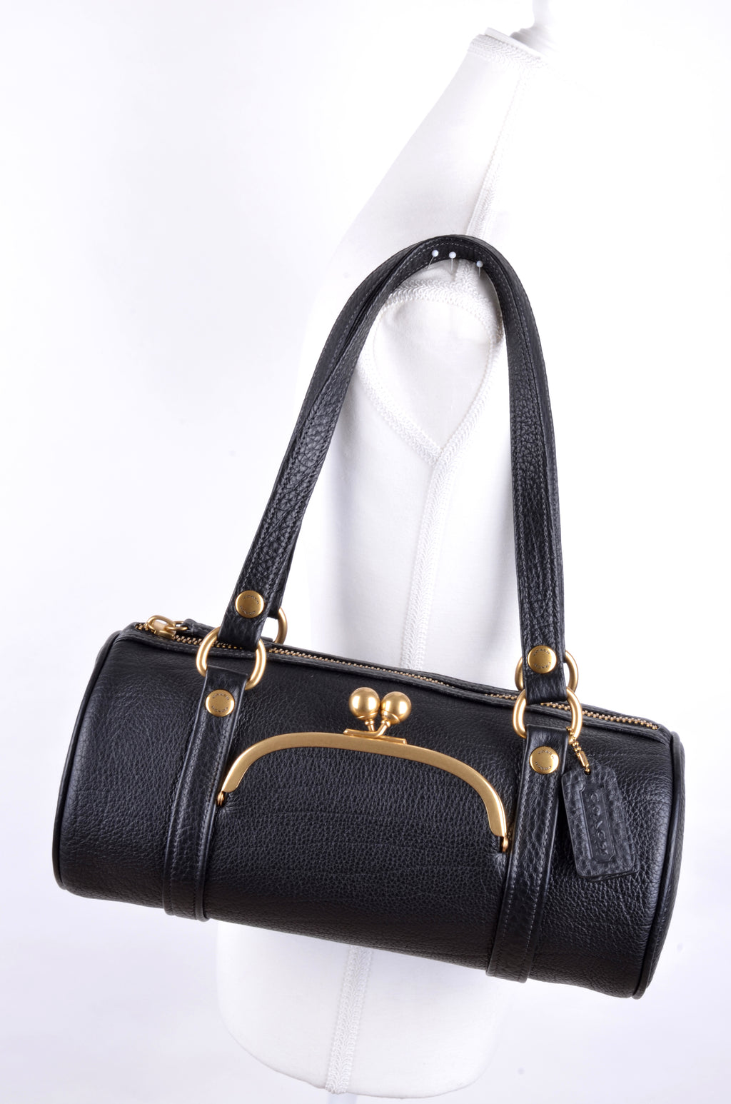 Bolsa Coach Crossbody Barrel con Bolsillo Kisslock