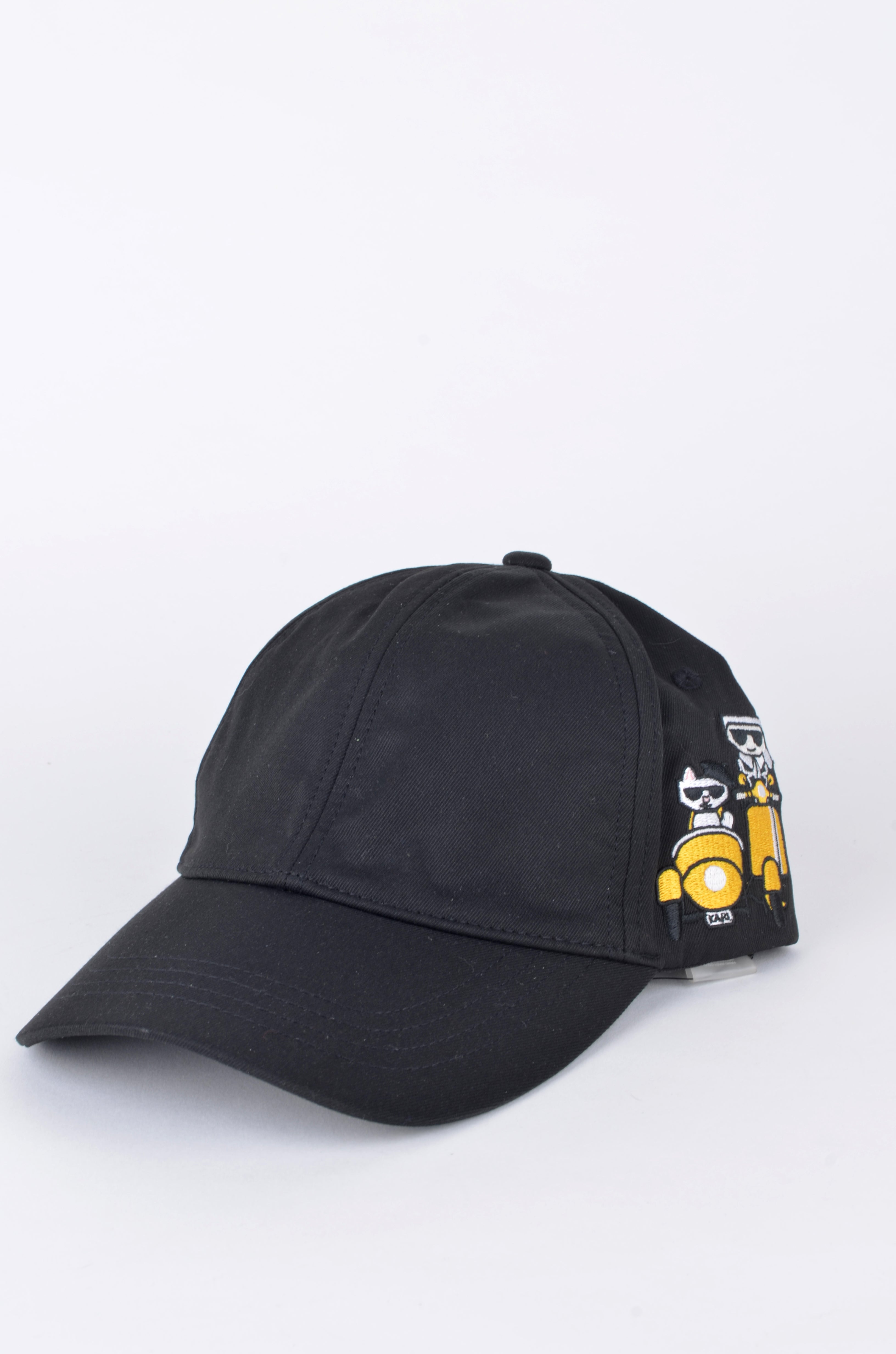 Gorra Karl Lagerfeld Negra con Parche Ikonik Lateral