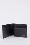 Cartera Coach Negra de Piel con Acabado Desgastado