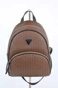 Mochila Guess Café Monograma con Bolsillo Frontal