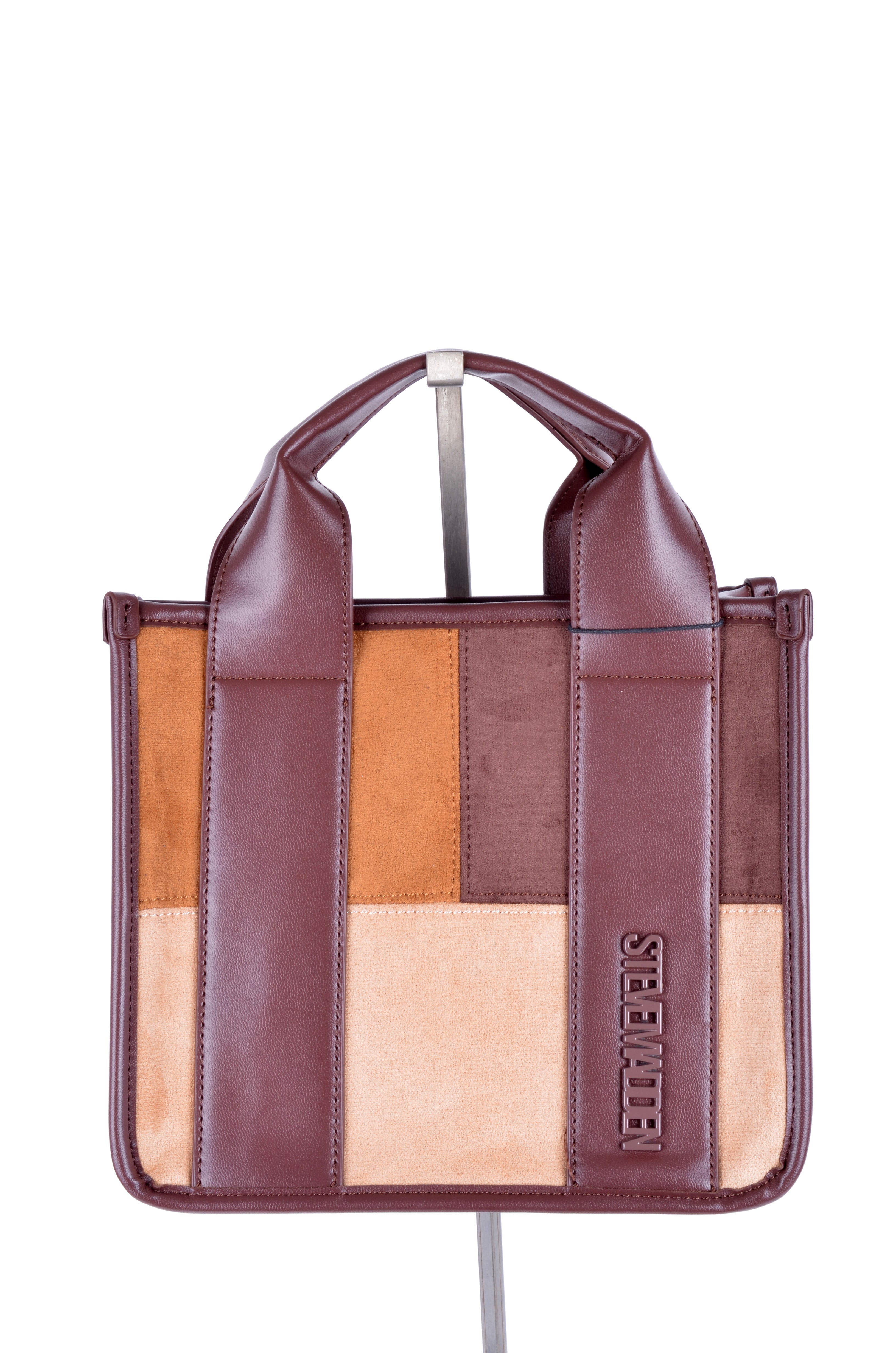 Satchel Steve Madden Café Bicolor